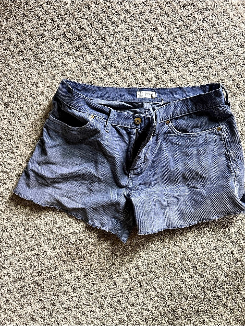 Carve Designs Oahu Shorts Women's Blue corduroy